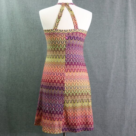 PrAna Multicolor Halter Knit Dress Women’s Small Sleeveless Outdoor Festival - Picture 3 of 16